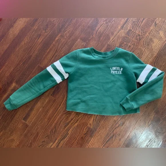 Green cropped sweater - Picture 3 of 6